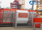 Equipamento de levantamento profissional do guindaste de construção civil com gaiolas dobro fornecedor
