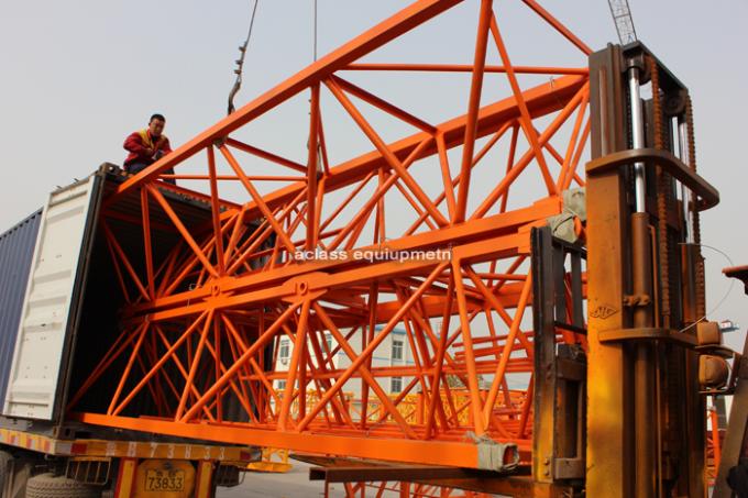 Equipamento de construção pesado que escala para fora guindastes de torre da construção 8 toneladas de carga