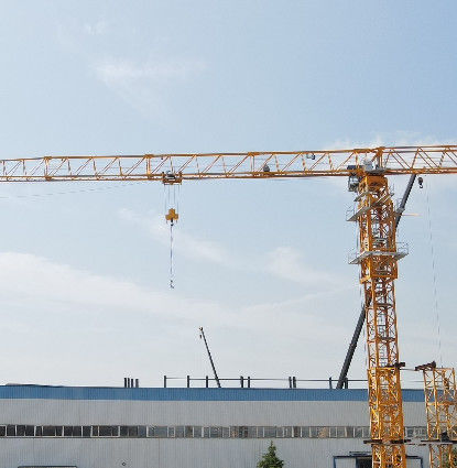 8 t Carga L46A1 Torre de secção de mastro Guindaste de topo plano QTZ80 PT6015-8 60m comprimento de janela