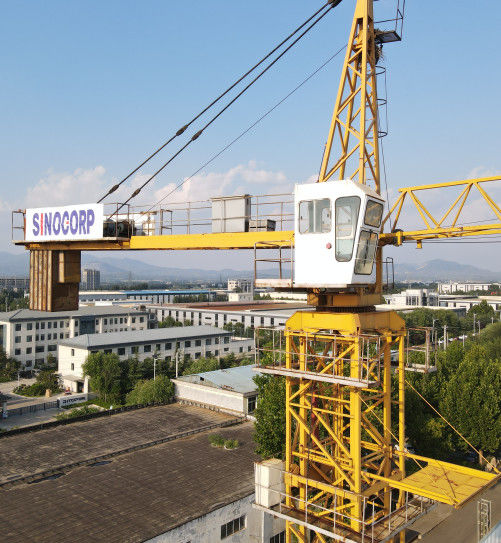 Sinocorp altura e cor personalizados 6 toneladas Hammerhead Tower Crane para construção de arranha-céus