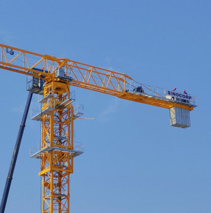 Guindaste da cidade portátil de 10 t Luffing Jib Tower Crane para edifícios de construção