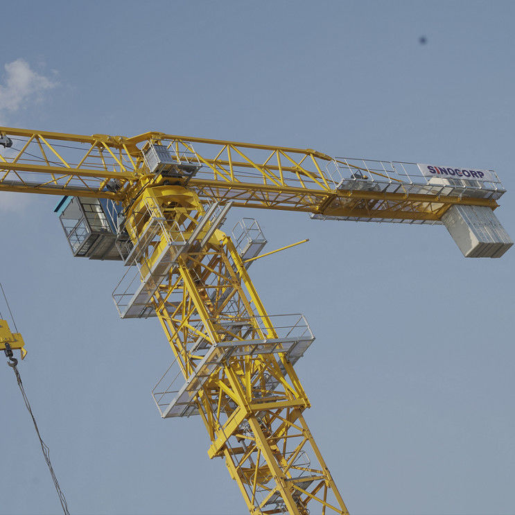 Cor Amarelo 10T Capacidade de Carga Nomenclatória Guindaste Topless Torre Em Venda