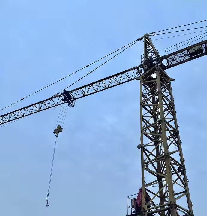 12 toneladas 40m Jib Tower Crane Crane de escalada interna 15m 18m 25m 60m 70m