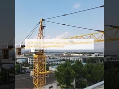 QTZ6010-6T Cabeça de martelo torre guindaste simplificar as operações melhorar a eficiência