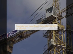 Máquinas de guindaste de torre de cabeça de martelo fixa 8T QTZ6013-8
